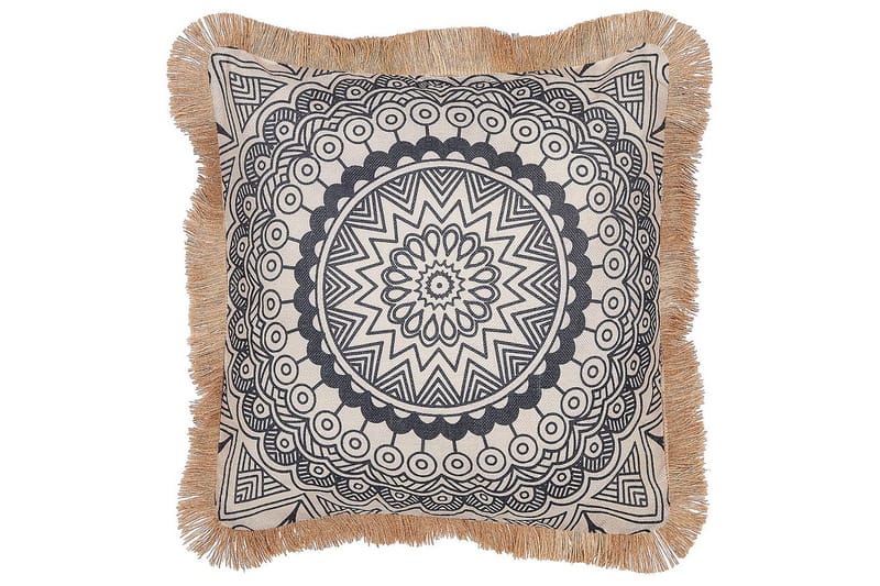 Pynteputer Geranium sett av 2 Beige/svart - Beige/svart - Tekstiler - Pute & pledd - Hagepute