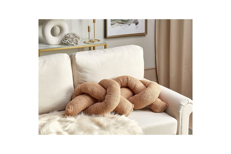 Pynteputer Gladiolus sett á 2 Lys brun - Lys brun - Tekstiler - Pute & pledd - Hagepute