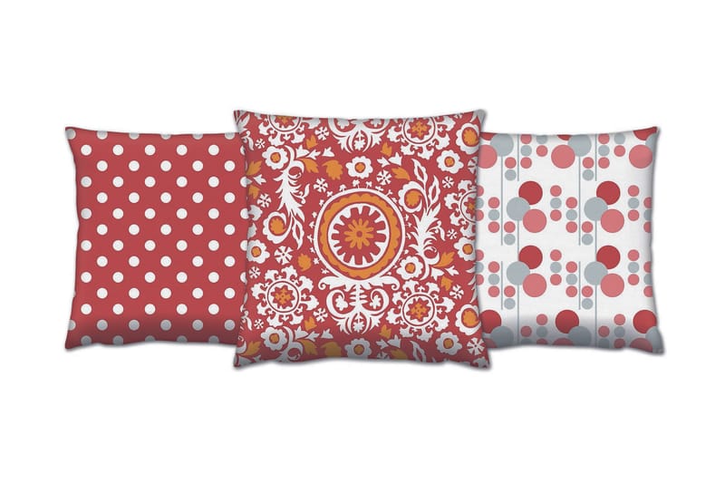 Gravel Pute 43x43 cm 3-pack, Multi