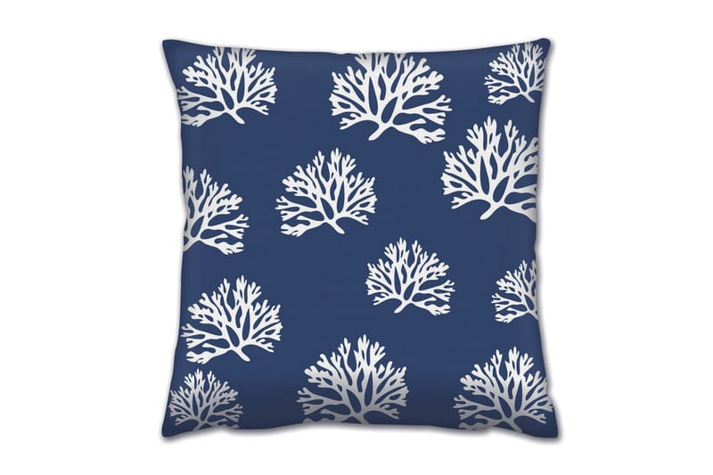 Gravel Pute 43x43 cm - Blå/Hvit - Tekstiler - Pute & pledd - Pynteputer