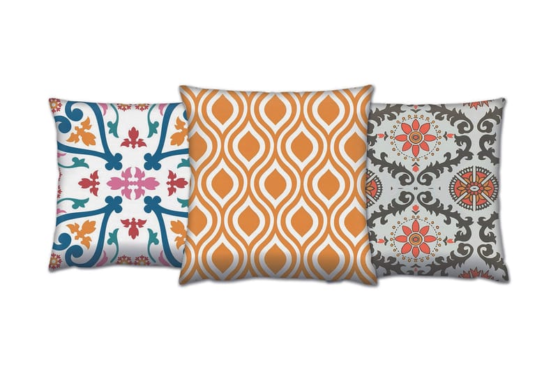 Gravel Pute 43x43 cm 3-pack, Multi