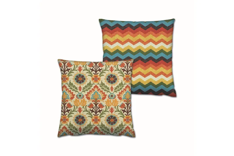 Gravel Pute 43x43 cm 2-pack - Multi - Tekstiler - Pute & pledd - Pynteputer