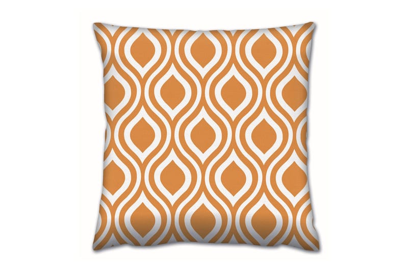 Gravel Pute 43x43 cm, Gul/Hvit