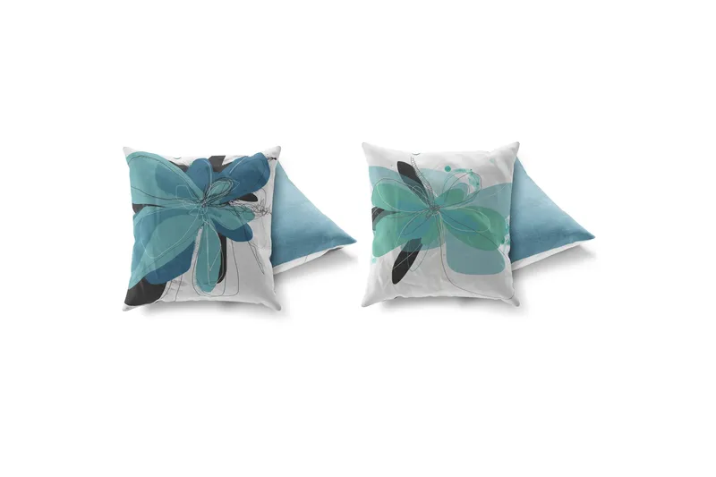 Gravel Pute 43x43 cm 2-pack - Multi - Tekstiler - Pute & pledd - Pynteputer