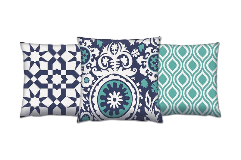 Gravel Pute 43x43 cm 3-pack, Multi