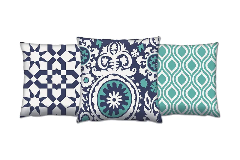 Gravel Pute 43x43 cm 3-pack, Multi