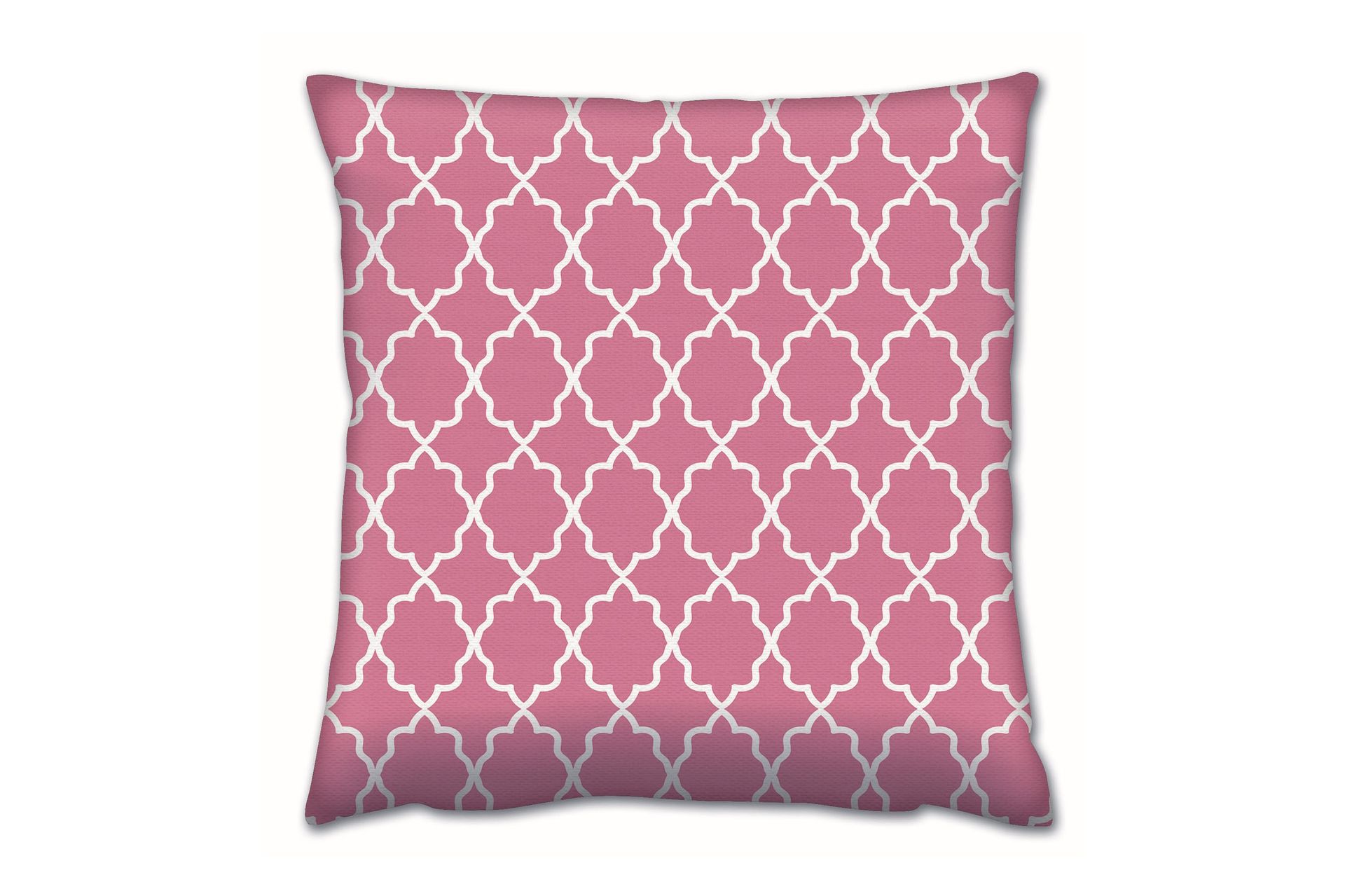 Gravel Pute 43x43 cm - Rosa/Hvit - Tekstiler - Pute & pledd - Pynteputer