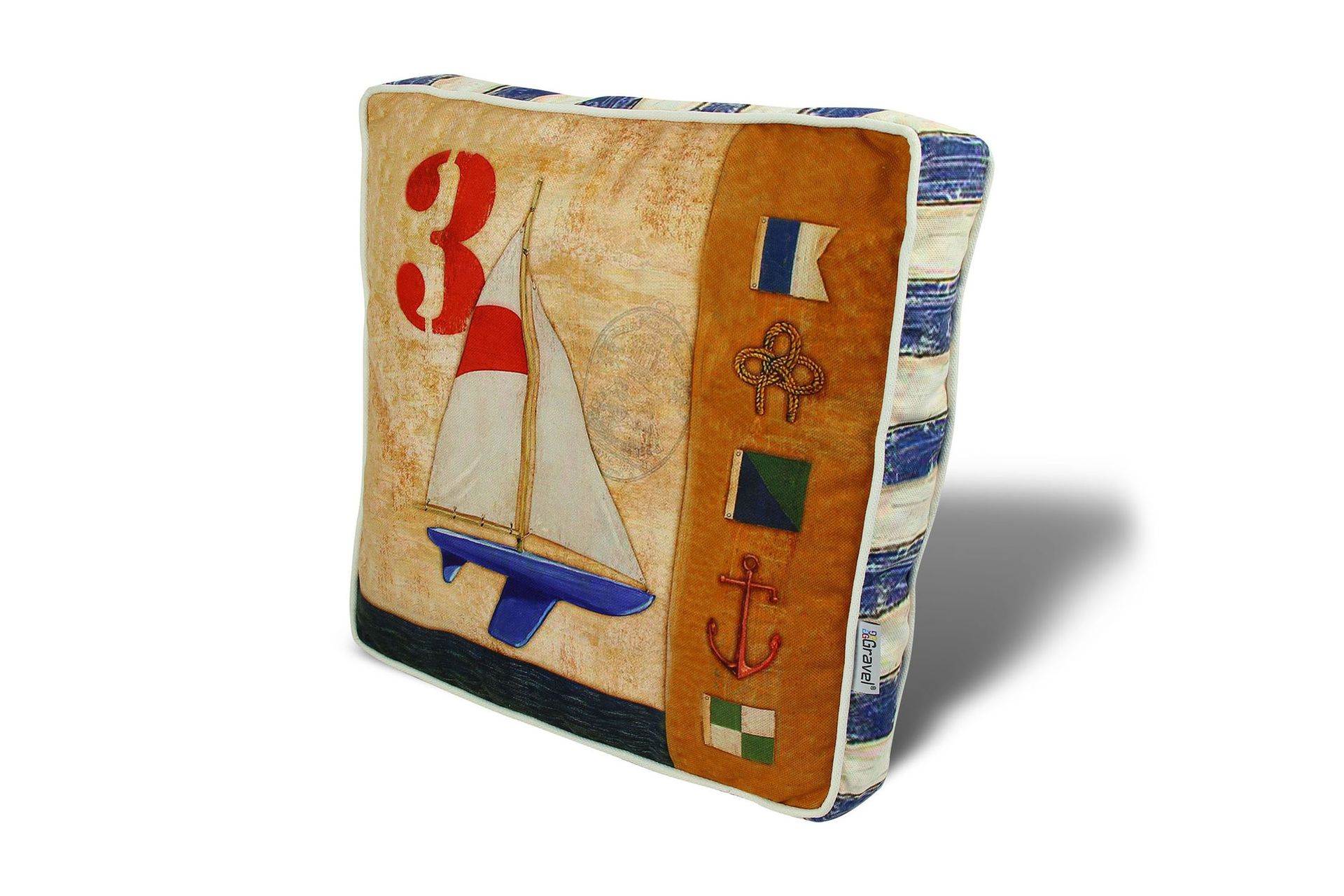 Gravel Pute 42x42 cm - Multi