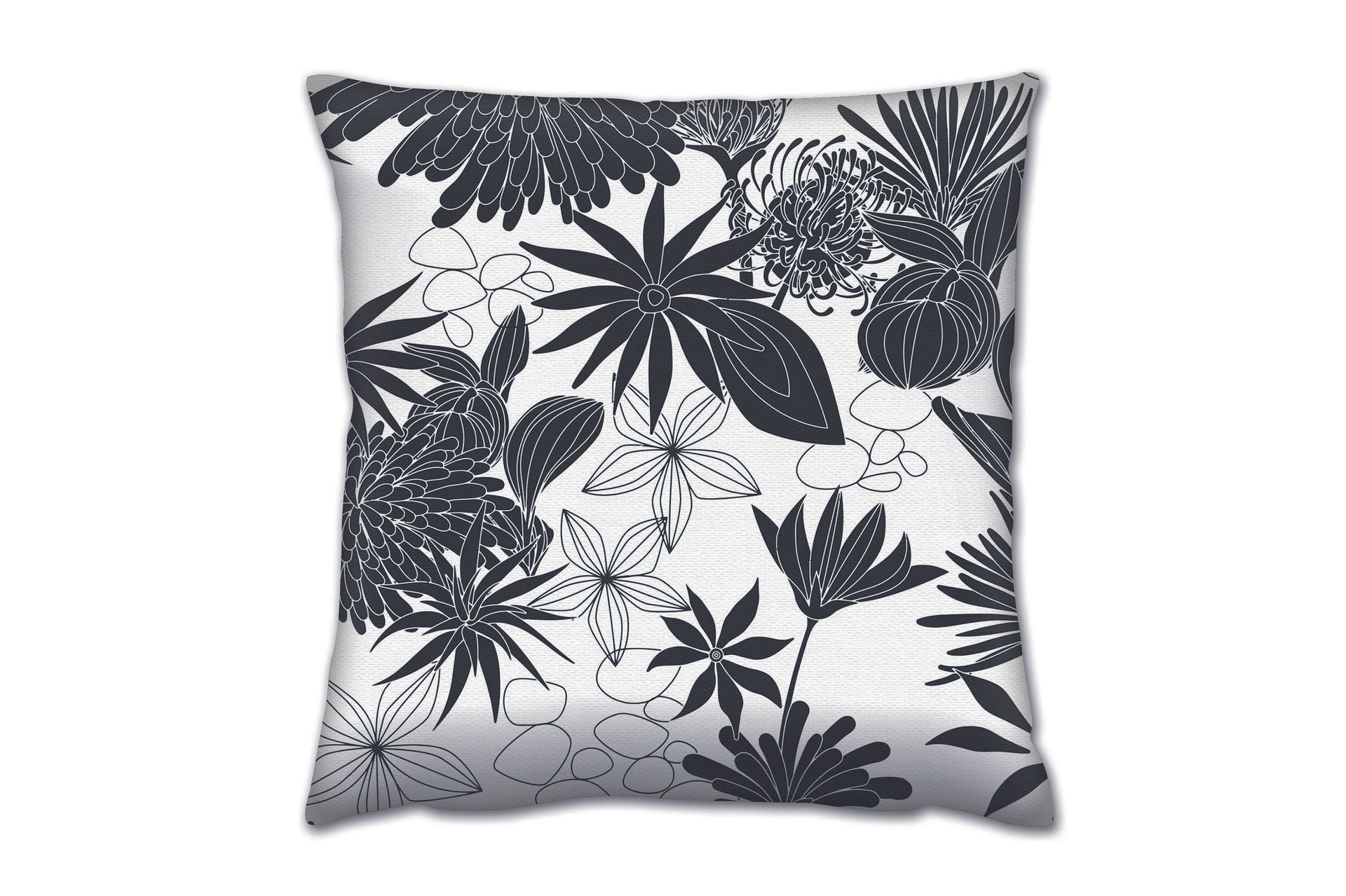 Gravel Pute 43x43 cm - Svart/Hvit