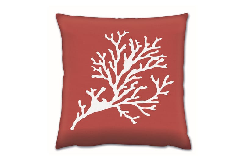 Gravel Pute 43x43 cm, Rød/Hvit