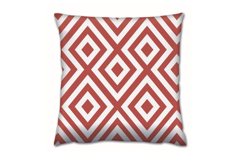 Gravel Pute 43x43 cm - Rød - Tekstiler - Pute & pledd - Pynteputer