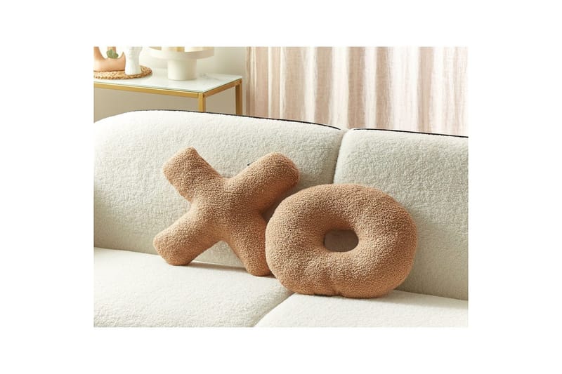 Pynteputer Hesperis sett med 2 Lys brun - Lys brun - Tekstiler - Pute & pledd - Hagepute