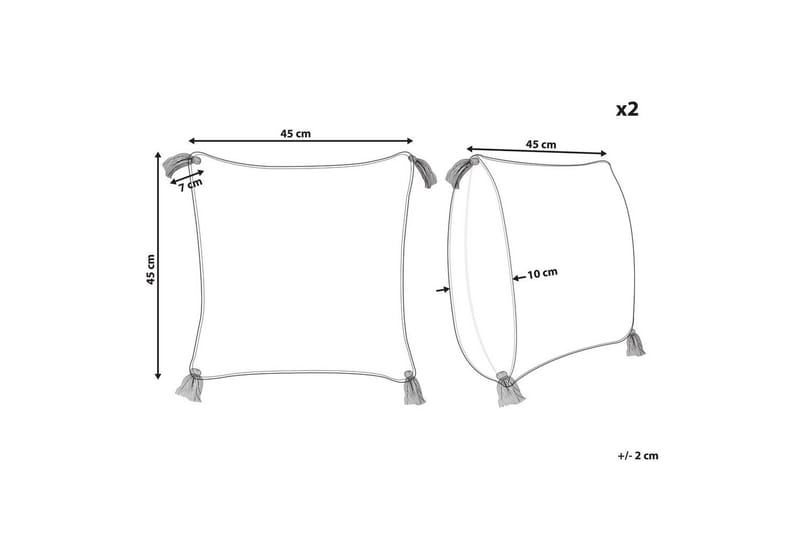 Pynteputer Jacaranda sett av 2 - Tekstiler - Pute & pledd - Pynteputer
