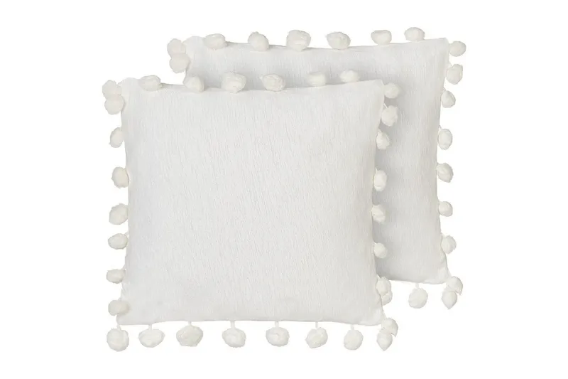 Pynteputer Jasmine sett à 2 Hvit - Hvit - Tekstiler - Pute & pledd - Hagepute