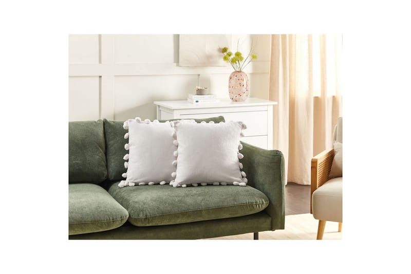 Pynteputer Jasmine sett à 2 Hvit - Hvit - Tekstiler - Pute & pledd - Hagepute