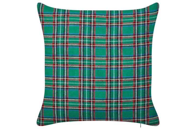 Pynteputer Joycandy sett av 2 Grønn/rød/svart/hvit, Firkantet - Grønn/rød/svart/hvit, Firkantet - Tekstiler - Pute & pledd - Hagepute