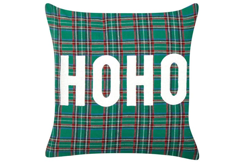 Pynteputer Joycandy sett av 2 Grønn/rød/svart/hvit, Firkantet - Grønn/rød/svart/hvit, Firkantet - Tekstiler - Pute & pledd - Hagepute