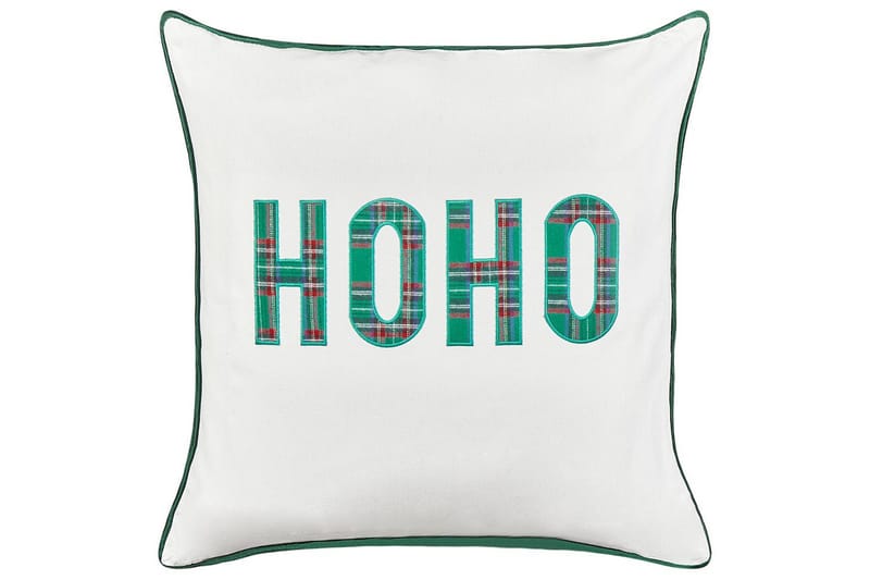 Pynteputer Joycandy sett av 2 Hvit/Rød/Grønn, Firkantet - Hvit/Rød/Grønn, Firkantet - Tekstiler - Pute & pledd - Hagepute