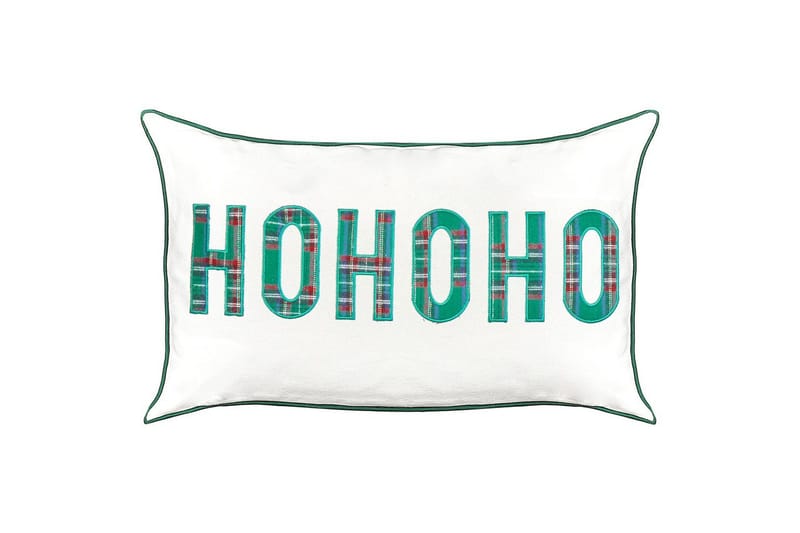 Pynteputer Joycandy sett av 2 Hvit/Rød/Grønn, Rektangulær - Hvit/Rød/Grønn, Rektangulær - Tekstiler - Pute & pledd - Hagepute