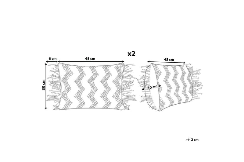 Pynteputer Kirikkale sett av 2 Rektangulær - Rektangulær - Tekstiler - Pute & pledd - Hagepute