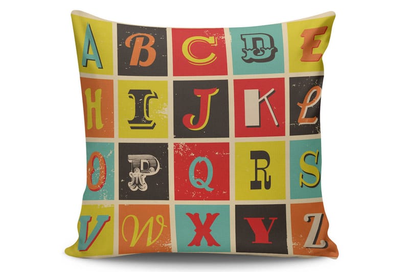Kissy Pute 45x45 cm - Multi - Tekstiler - Pute & pledd - Pynteputer