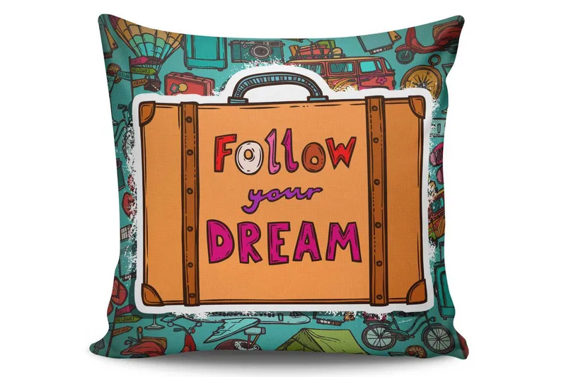 Kissy Pute 45x45 cm - Multi - Tekstiler - Pute & pledd - Pynteputer