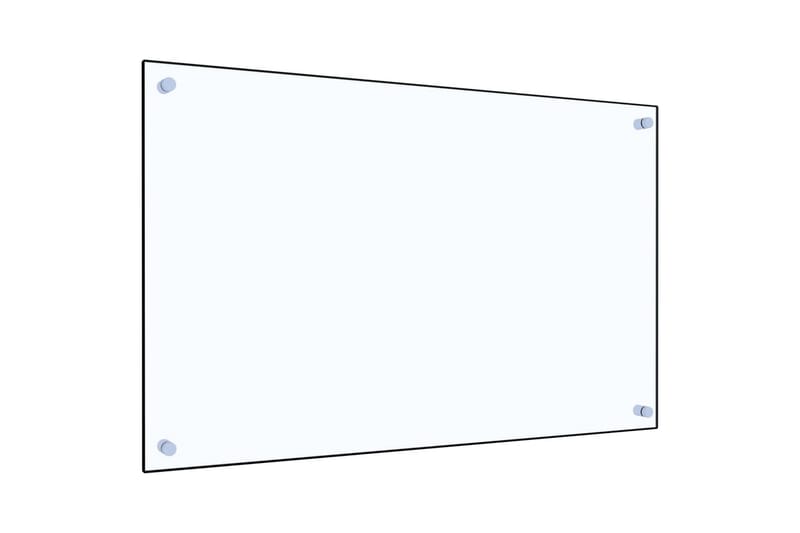 Kjøkkenplate gjennomsiktig 80x50 cm herdet glass - Gjennomsiktig - Tekstiler - Pute & pledd - Pynteputer
