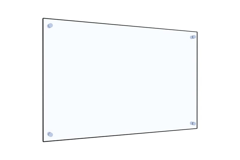 Kjøkkenplate gjennomsiktig 80x50 cm herdet glass - Gjennomsiktig - Pynteputer