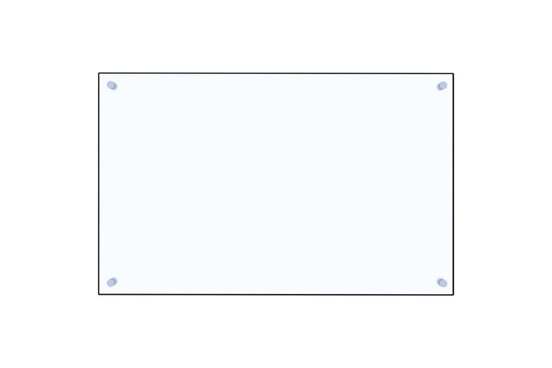 Kjøkkenplate gjennomsiktig 80x50 cm herdet glass - Gjennomsiktig - Tekstiler - Pute & pledd - Pynteputer