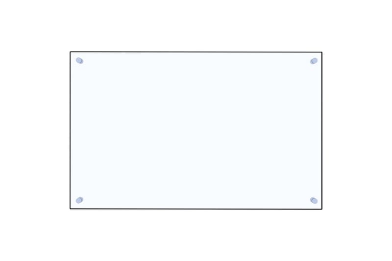 Kjøkkenplate gjennomsiktig 80x50 cm herdet glass - Gjennomsiktig - Pynteputer