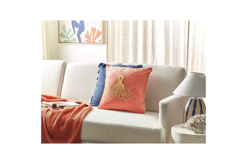 Pynteputer Laminaria Rødt/gull - Rødt/gull - Tekstiler - Pute & pledd - Hagepute