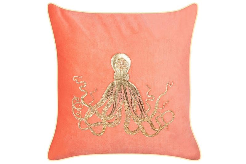 Pynteputer Laminaria Rødt/gull - Rødt/gull - Tekstiler - Pute & pledd - Hagepute