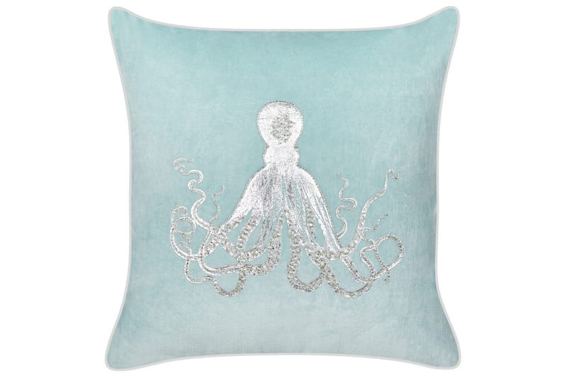 Pynteputer Laminaria sett med 2 Blå/Sølv - Blå/Sølv - Tekstiler - Pute & pledd - Hagepute