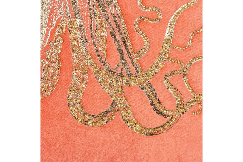 Pynteputer Laminaria sett med 2 Rødt/gull - Rødt/gull - Tekstiler - Pute & pledd - Hagepute