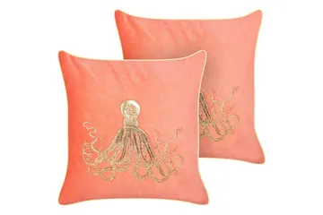 Pynteputer Laminaria sett med 2 Rødt/gull