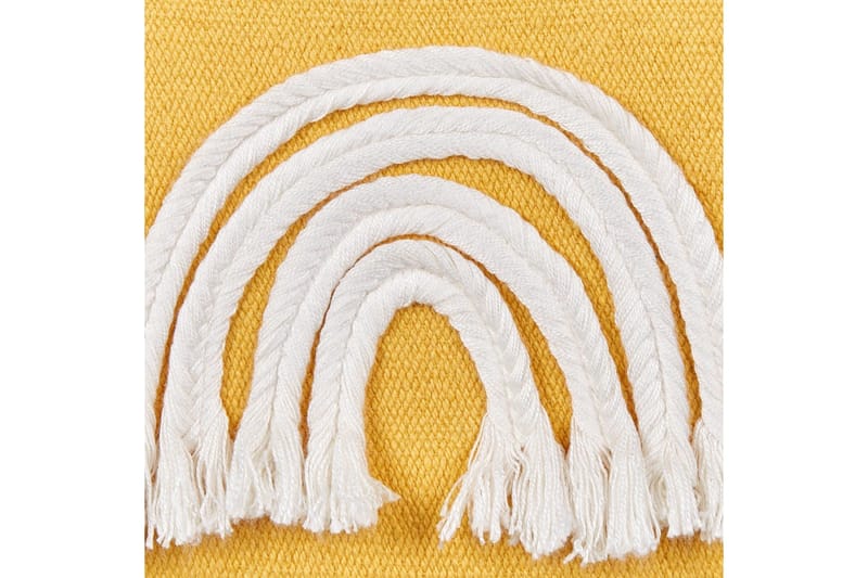 Pynteputer Leea sett med 2 Gul/Hvit - Gul/Hvit - Tekstiler - Pute & pledd - Hagepute