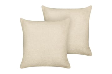 Pynteputer Leuzea sett med 2 Beige, 45x45 cm