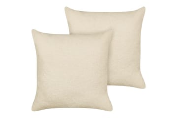 Pynteputer Leuzea sett med 2 Beige, 60x60 cm