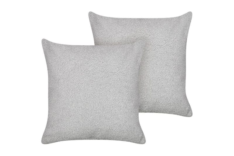 Pynteputer Leuzea sett med 2 Grå, 45x45 cm - Grå, 45x45 cm - Tekstiler - Pute & pledd - Hagepute