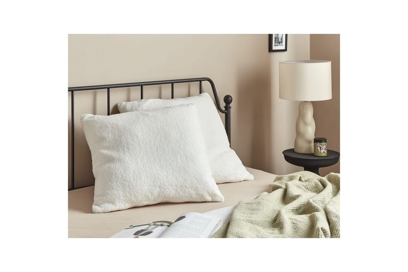 Pynteputer Leuzea sett med 2 Hvit, 60x60 cm - Hvit, 60x60 cm - Tekstiler - Pute & pledd - Hagepute