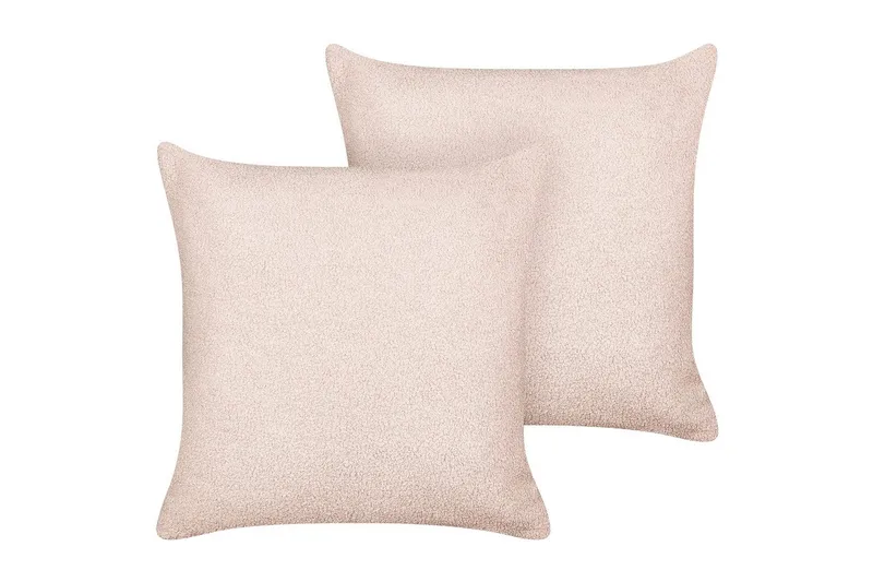 Pynteputer Leuzea sett med 2 Rosa, 45x45 cm - Rosa, 45x45 cm - Tekstiler - Pute & pledd - Hagepute