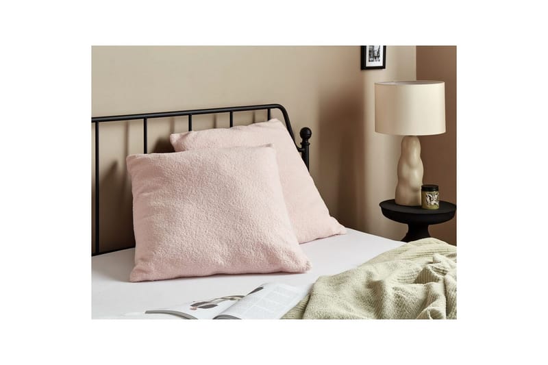 Pynteputer Leuzea sett med 2 Rosa, 60x60 cm - Rosa, 60x60 cm - Tekstiler - Pute & pledd - Hagepute