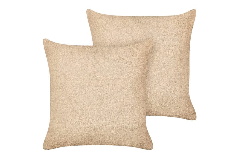 Pynteputer Leuzea sett med 2 Sandbeige, 45x45 cm - Sandbeige, 45x45 cm - Tekstiler - Pute & pledd - Hagepute