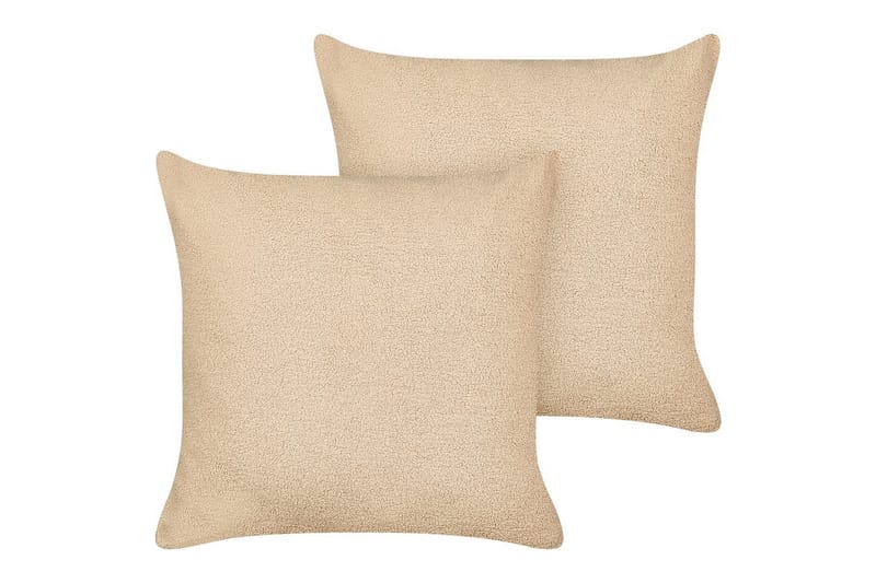 Pynteputer Leuzea sett med 2 Sandbeige, 60x60 cm - Sandbeige, 60x60 cm - Tekstiler - Pute & pledd - Hagepute