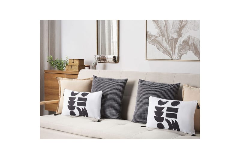 Pynteputer Liriope sett av 2 Rektangulær - Rektangulær - Tekstiler - Pute & pledd - Pynteputer