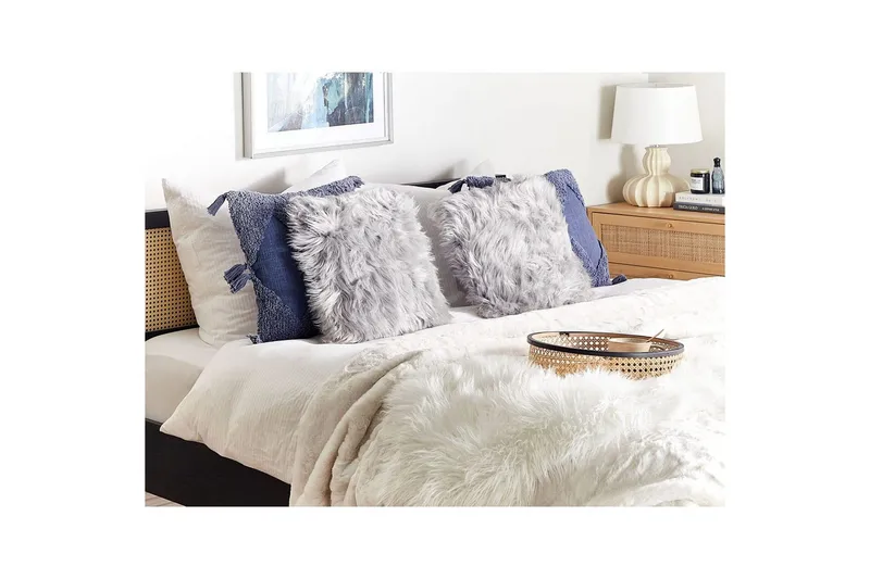 Pynteputer Lubha sett med 2 Grå - Grå - Tekstiler - Pute & pledd - Pynteputer