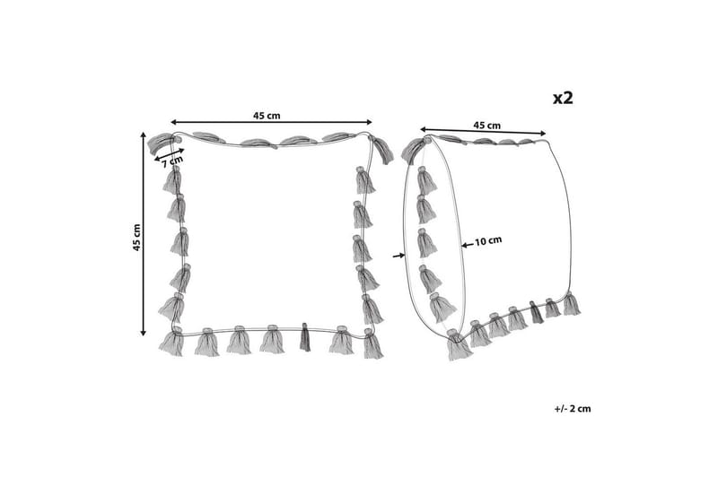 Pynteputer Lynchis sett av 2 Rosa - Rosa - Tekstiler - Pute & pledd - Hagepute