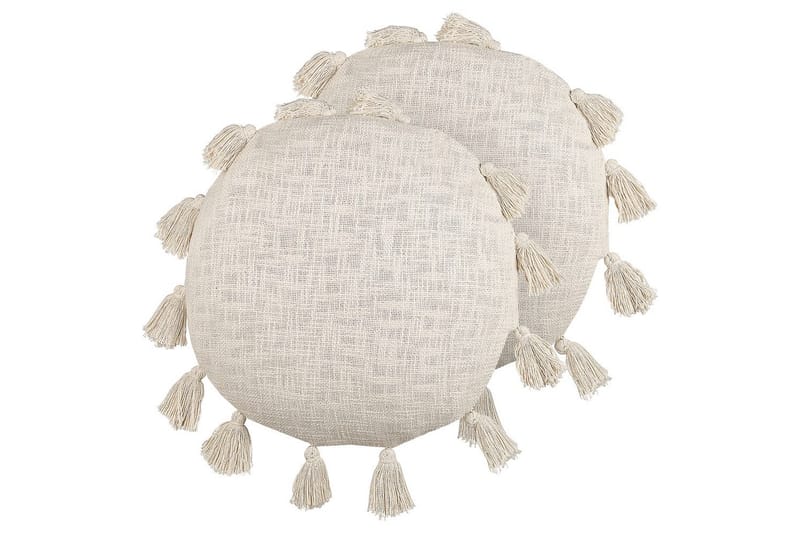 Pynteputer Madia sett med 2 Beige - Beige - Tekstiler - Pute & pledd - Hagepute