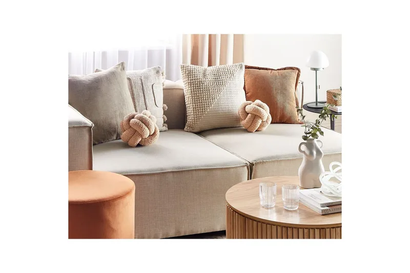 Pynteputer Malni sett med 2 Beige - Beige - Tekstiler - Pute & pledd - Hagepute