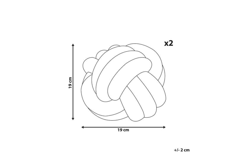 Pynteputer Malni sett med 2 Beige - Beige - Tekstiler - Pute & pledd - Hagepute